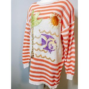 AMAZING Ugly Ironic Oversized Beach Sweater